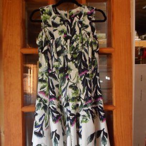 Danny & Nicole Sleeveless Floral Flare Dress - Size 6